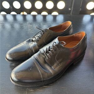 Ada Black Leather Oxfords for Men
